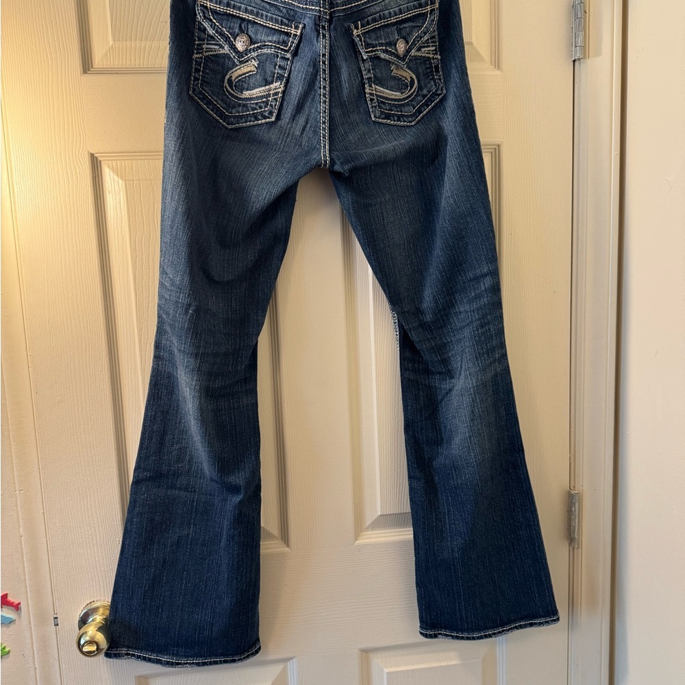 Silver Blue Denim Jeans
